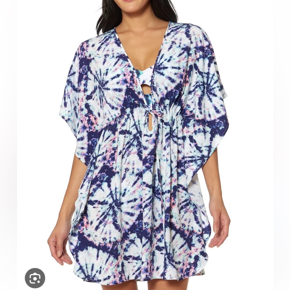Jessica Simpson Tie-Dye Swim Cover-up dress